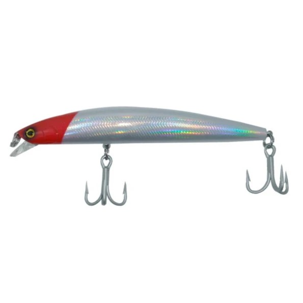 Isca Sea Minnow 15cm 33g Pesca Oceanica Sea Fishing Cor cabeça vermelha CCC0740
