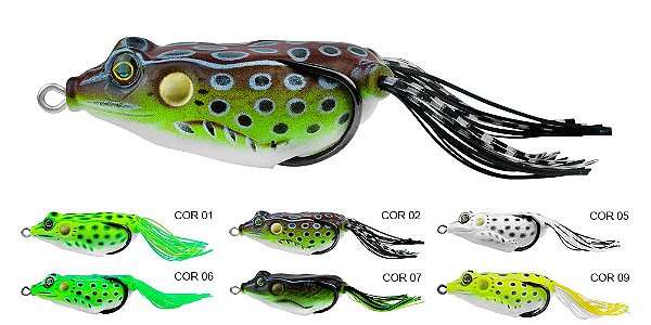 Isca Artificial Top Frog XY-10 6cm 18g Albatroz Superfície Cor 01