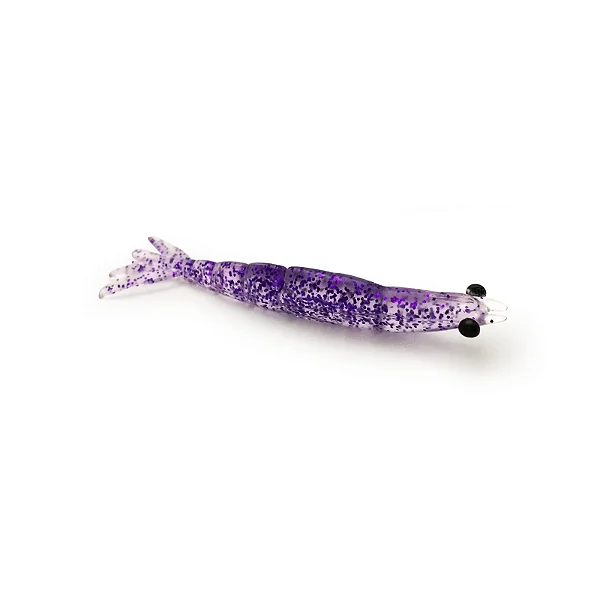 Iscas Camarões Artificiais X-MOVE 3 unidades (ESCOLHA) 7cm - 9cm - 12cm - PURPLE