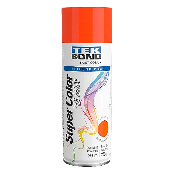 SPRAY LARANJA 350ML TEK BOND CAIXA C/ 6