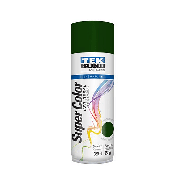 SPRAY VERDE ESCURO 350ML TEK BOND CAIXA C/ 6