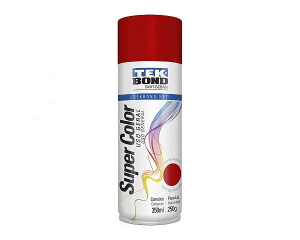 SPRAY VERMELHO 350ML TEK BOND CAIXA C/ 6