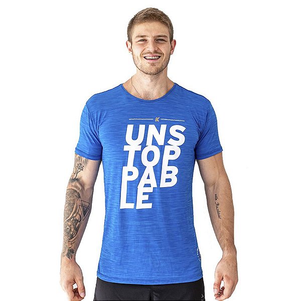 Camiseta Masculina Unstoppable Kaique Cerveny - Azul