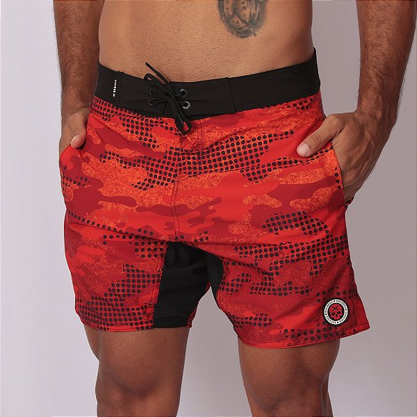 Bermuda curta BSCross - Red Abs.