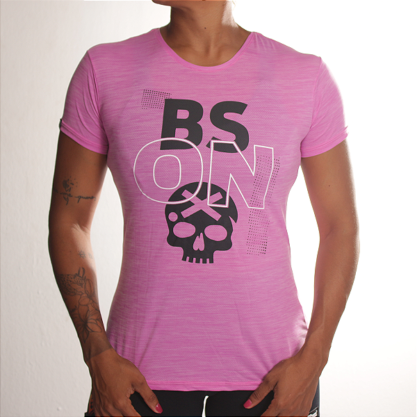 Camiseta fem. BS On - Rosa