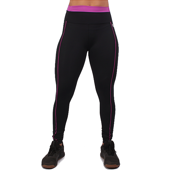 Calca Legging fem. Debrum BS -   Preto / Magenta