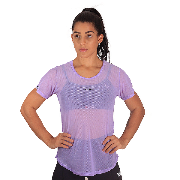 Camiseta fem. Tela BS - Lilás