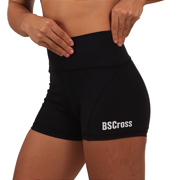 Short curto cintura alta BSCross- Preto