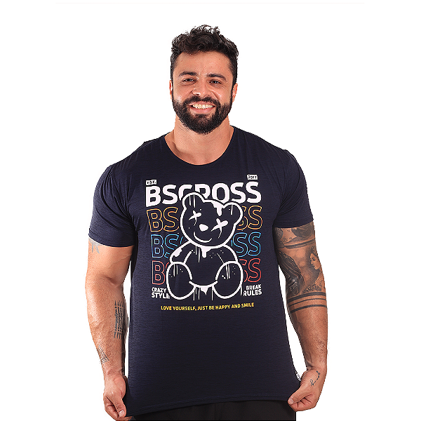Camiseta Mas. Bear BSCross - Marinho