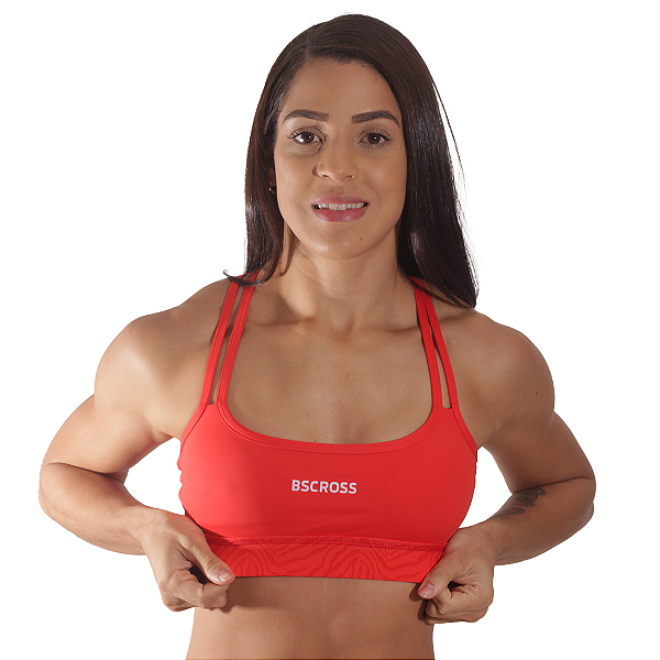Top Alca Dup Cruzada BS - Vermelho