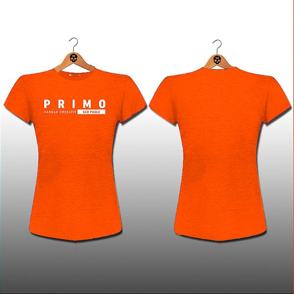 Camiseta Feminina Personalizável Exclusive Team - BS Cross - Laranja