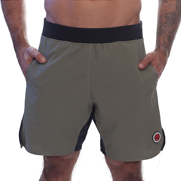Short masc. Térmico Texturizado BSCross - Verde Musgo