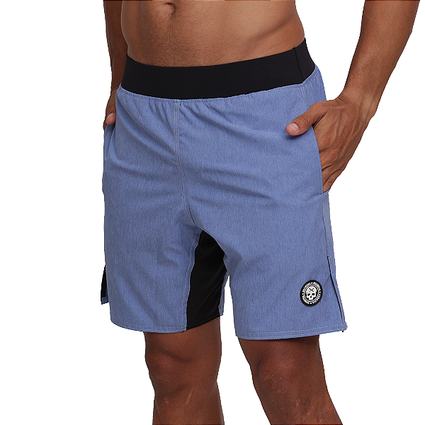 Short mas. BS - Preto / Azul Mescla
