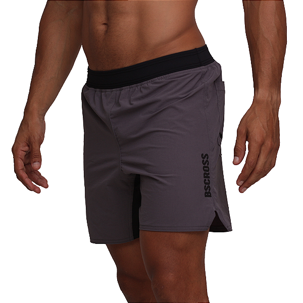 Short mas. BS Ziper - Calcario
