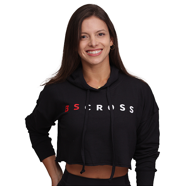 Cropped BSCross Capuz - Preto
