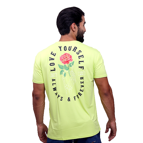Camiseta Mas. Love Yourself - Neon
