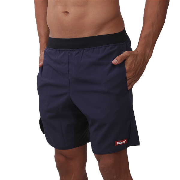Short mas. BS cós curto - Azul Marinho