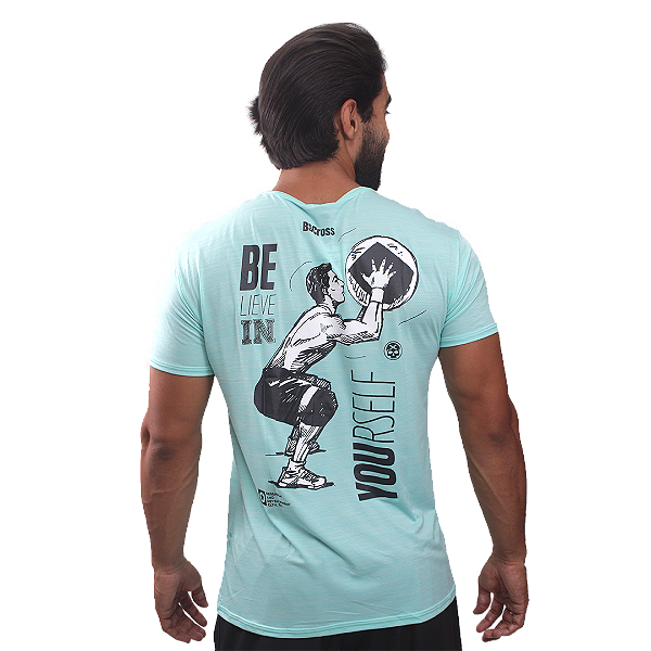 Camiseta Mas. BS Yourself - Splash Clara