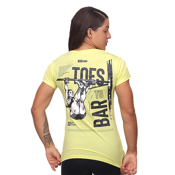 Camiseta fem. BS Toes To Bar - Pale Lime (Verde)
