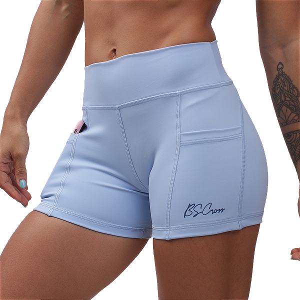 Short fem. Intermediário c/ bolso BS - Acguarius