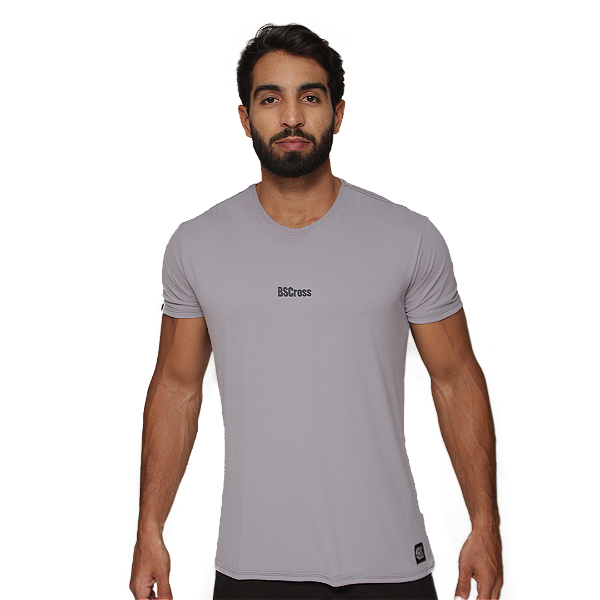 Camiseta masc. BS Rowing - Cinza