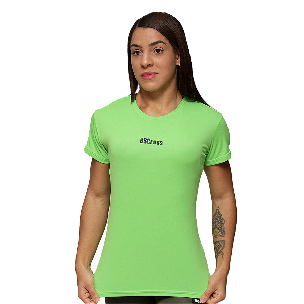 Camiseta fem. BS Box Jump - Verde