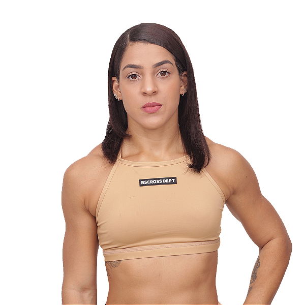 Top Frente Unica BSCross - Caramelo