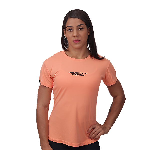 Camiseta fem. BS Basica - Salmão