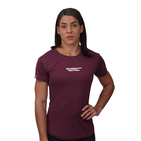 Camiseta fem. BS Basica - Vinho