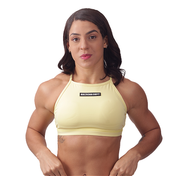 Top Frente Unica BSCross - Amarelo Biscoito