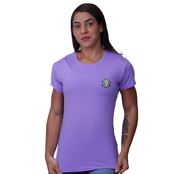 Camiseta Fem. BS  Basica Old School - Lílas