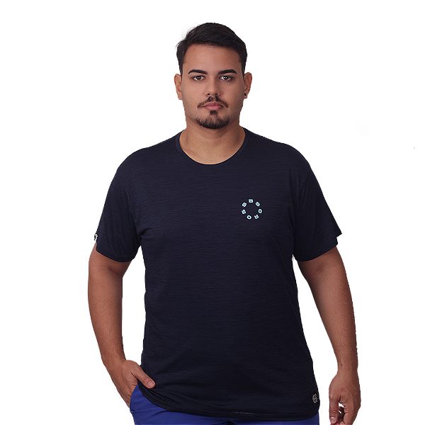 Cam Masc.  Plus SIze Bs - Azul Marinho