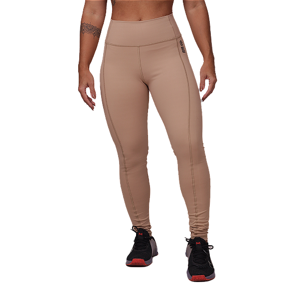 Calca Legging Alta  Compress - Canela