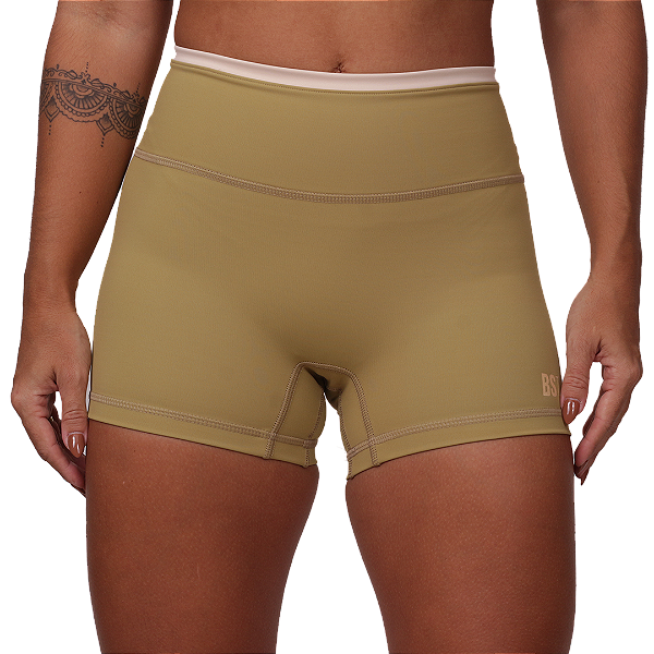 Short fem. Bs  Inter Sem Costura  - Khaki