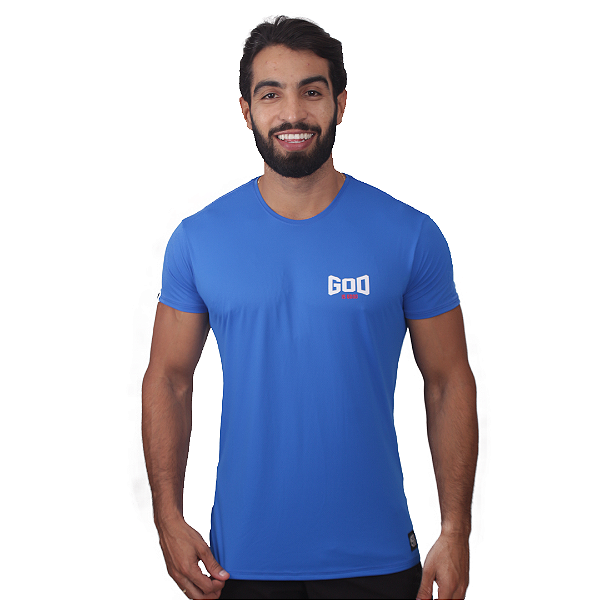 Camiseta Mas. BS Is God - Azul Royal