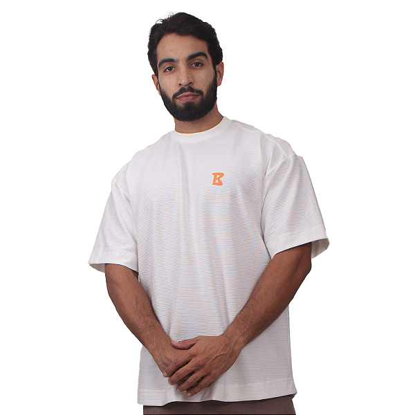 Camiseta Mas. Big Oversized BS Oval - Off