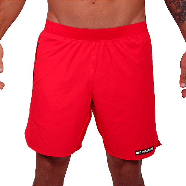 Short masc Bolso c/ Zíper Impermeável BS - Vermelho