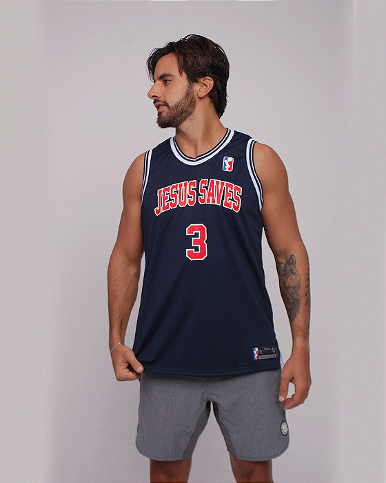 Regata Forrada BSCross Jesus Saves - Marinho