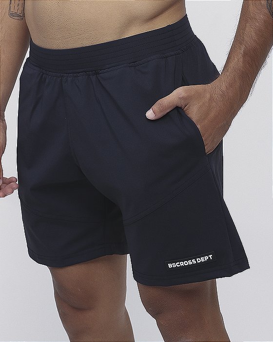 Short Masc. Com Recortes BSCross - Preto