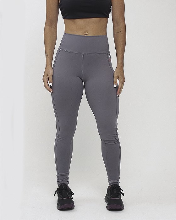 Legging  Alta Compressao - Cinza