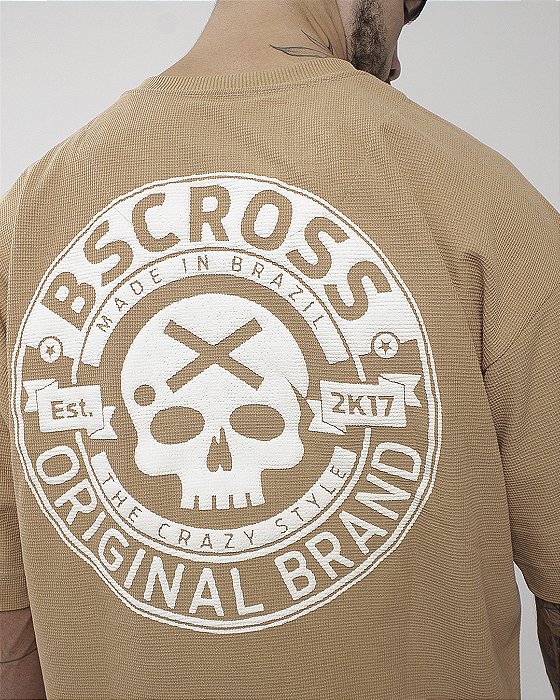 Camiseta Mas. Big Oversized BS Original - Castanho