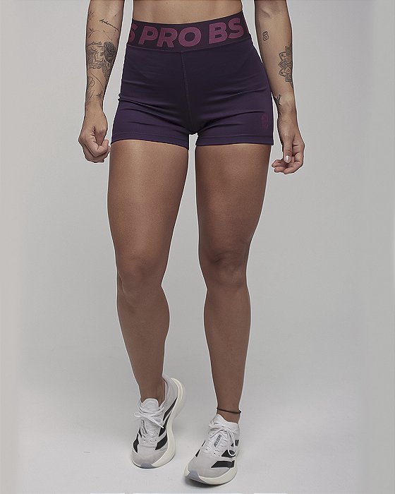 Short  Fem cós Elastico Personalizado  BS -Grape