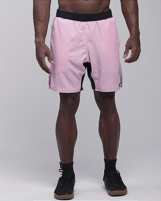 Short Masc Tactel Cos Estreito - Rose