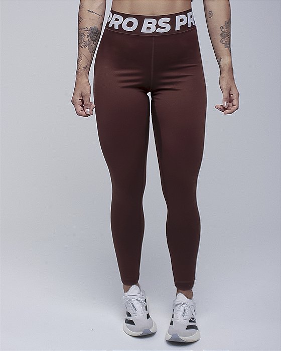 Legging BS PRO Alta COMPRESSÃO - Coffee