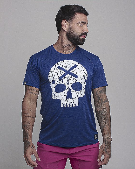 Cam Masc Bs Caveira - Azul Sodalite