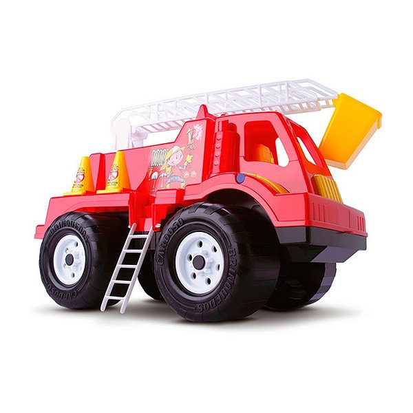 Caminhão de bombeiros-Tandy Brinquedo Bombeiro Papa Fogo - Rede Quero Tudo