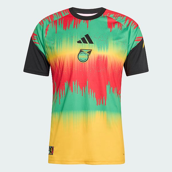 CAMISA ADIDAS JAMAICA - PRE JOGO I BOB MARLEY - 2026