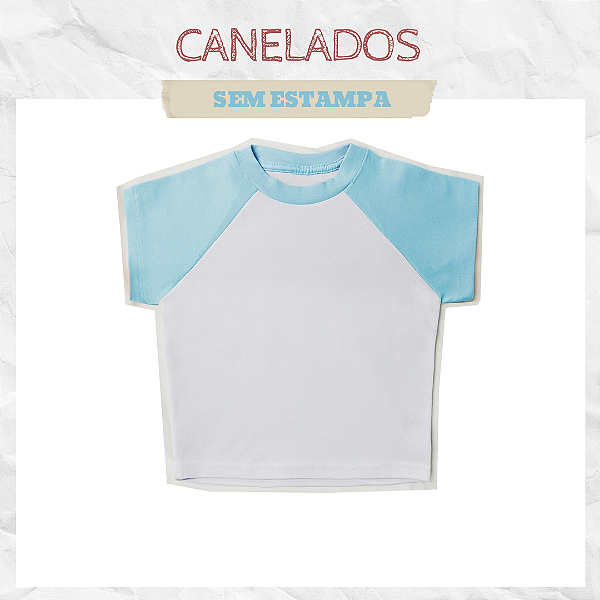 Cropped Raglan Azul
