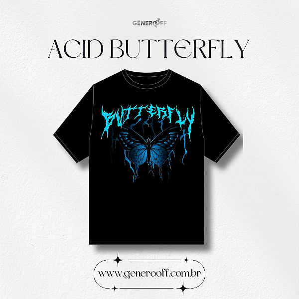 Camiseta Acid Butterfly