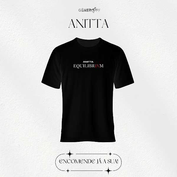 Camiseta Anitta - Equilibrium Logo